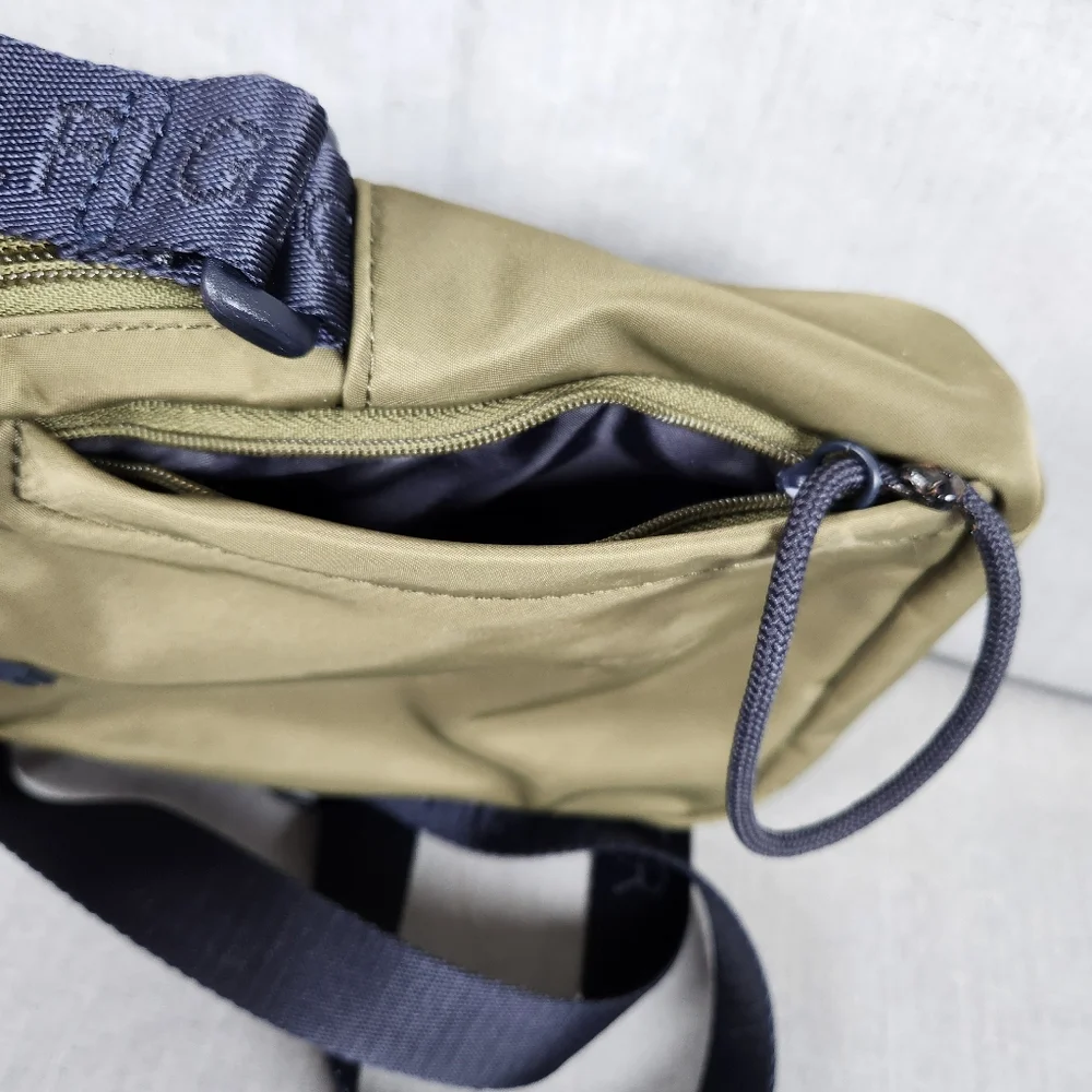 Tommy Hilfiger Crossbody Messenger Bag Mens Unisex Green Adjustable Strap